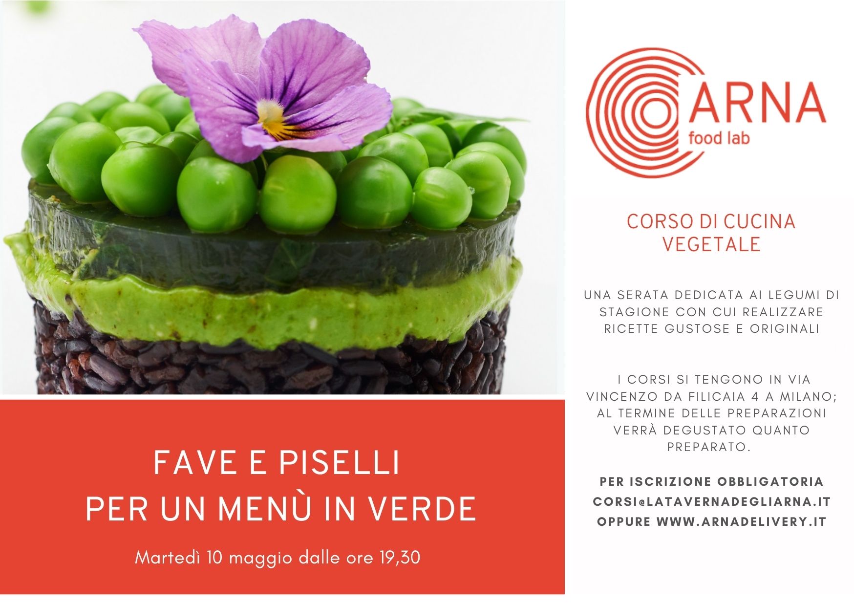 FAVE E PISELLI MENÙ IN VERDE_arnafoodlab
