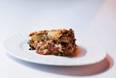 Lasagna di bieta con ragù di lenticchie