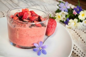 Mousse raw alle fragole