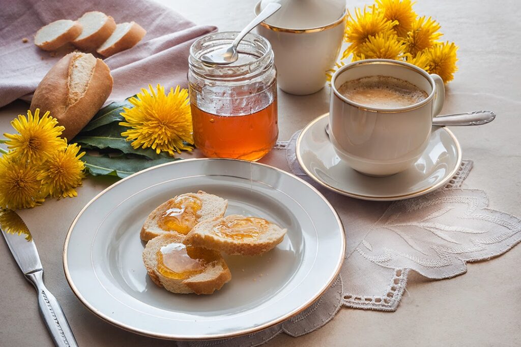 finto miele al tarassaco colazione 1