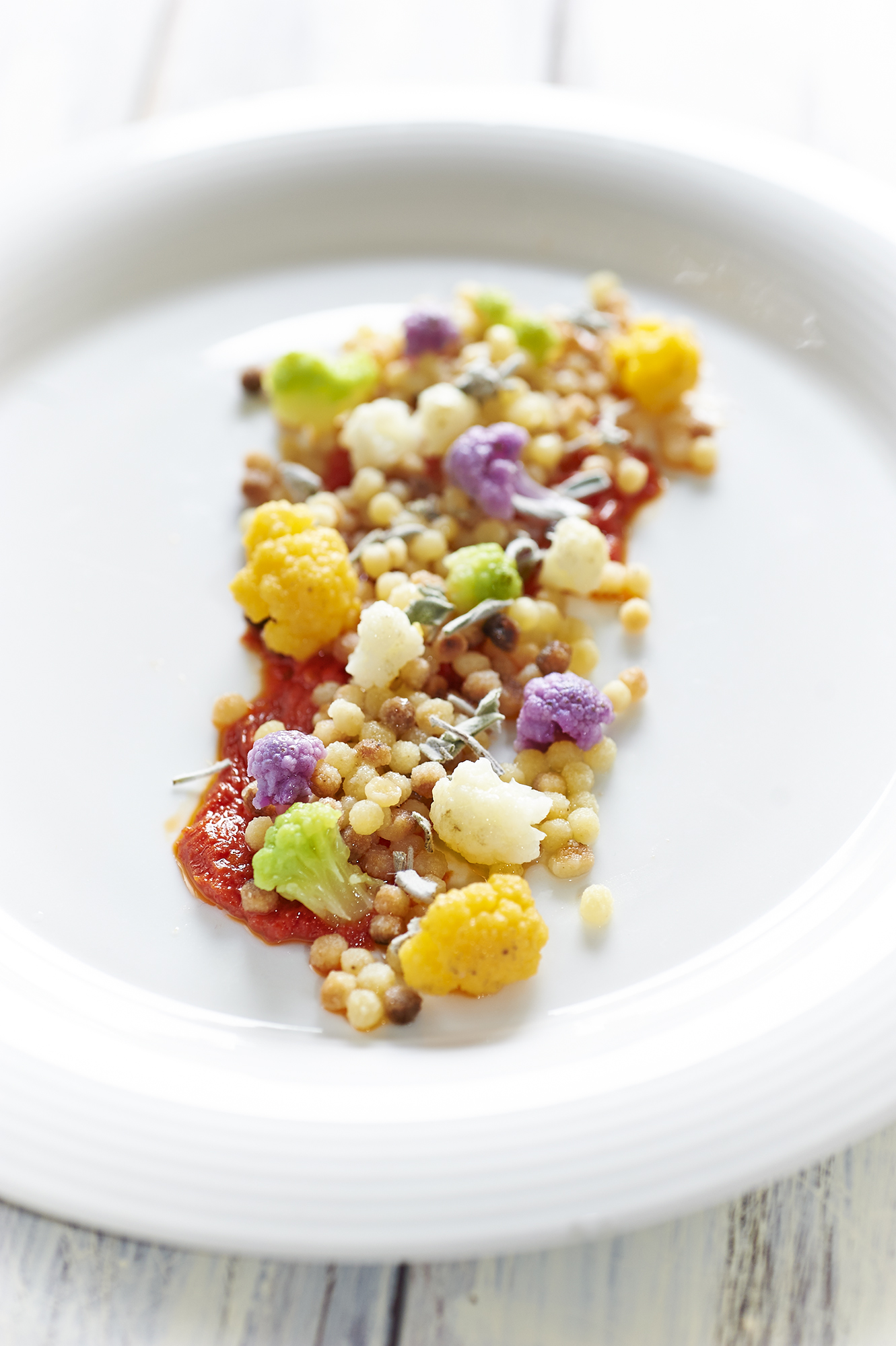 fregola ai cavolfiori con pesto rosso fregola ai cavolfiori con pesto rosso