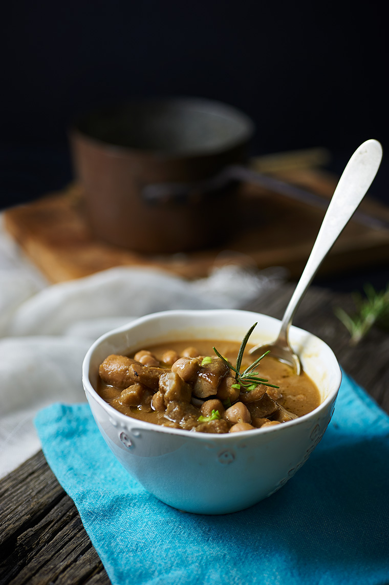 zuppa di ceci e porcini