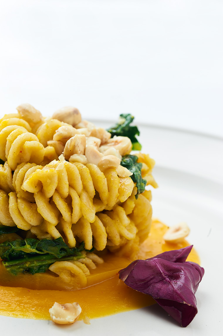 fusilli di farro monococco con zucca e cavolo nero 3 fusilli di farro monococco con zucca e cavolo nero