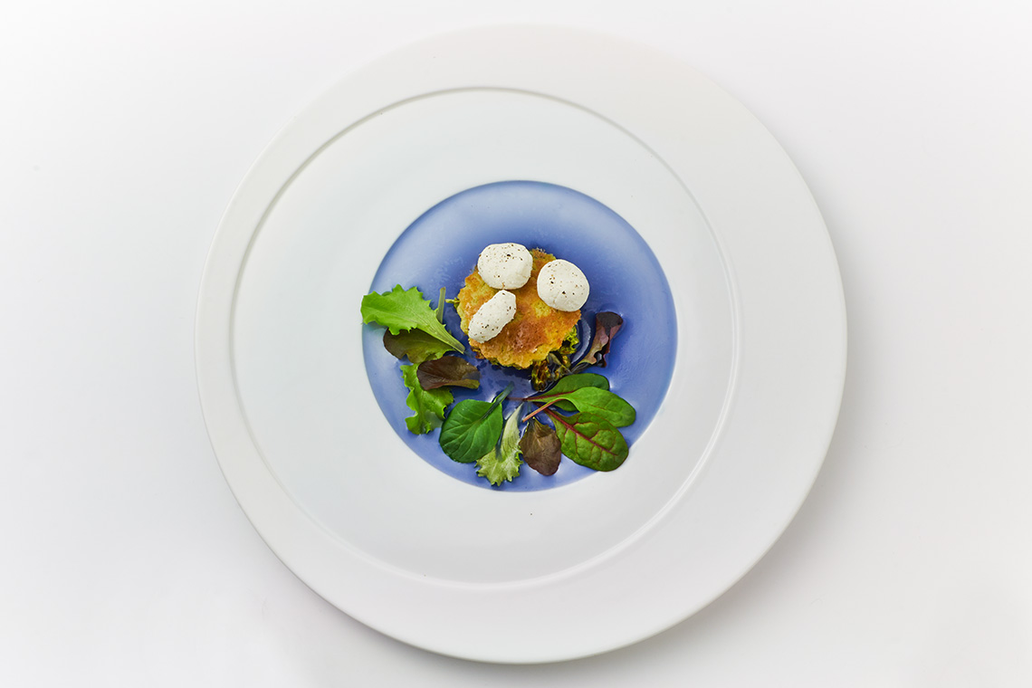 a...mare, cecina di piselli con tofu e verza