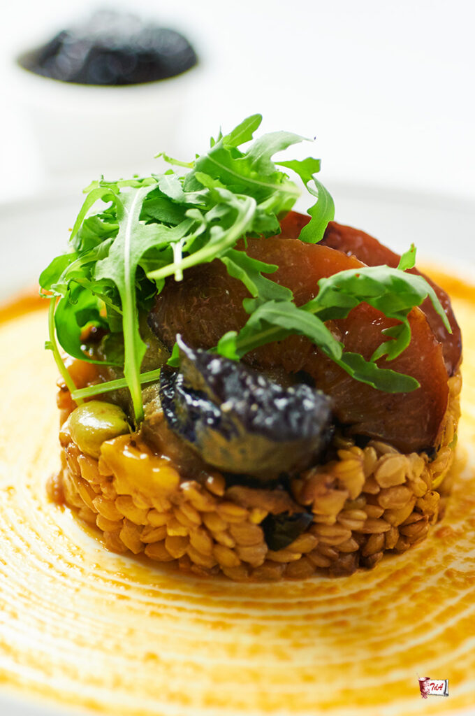 farro monococco con fave, pesche arrostite e prugne 2 Farro-monococco-con-fave-pesche-arrostite-e-prugne