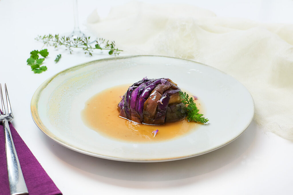 scrigno di melanzana agrodolce farcita scrigno di melanzana agrodolce farcita