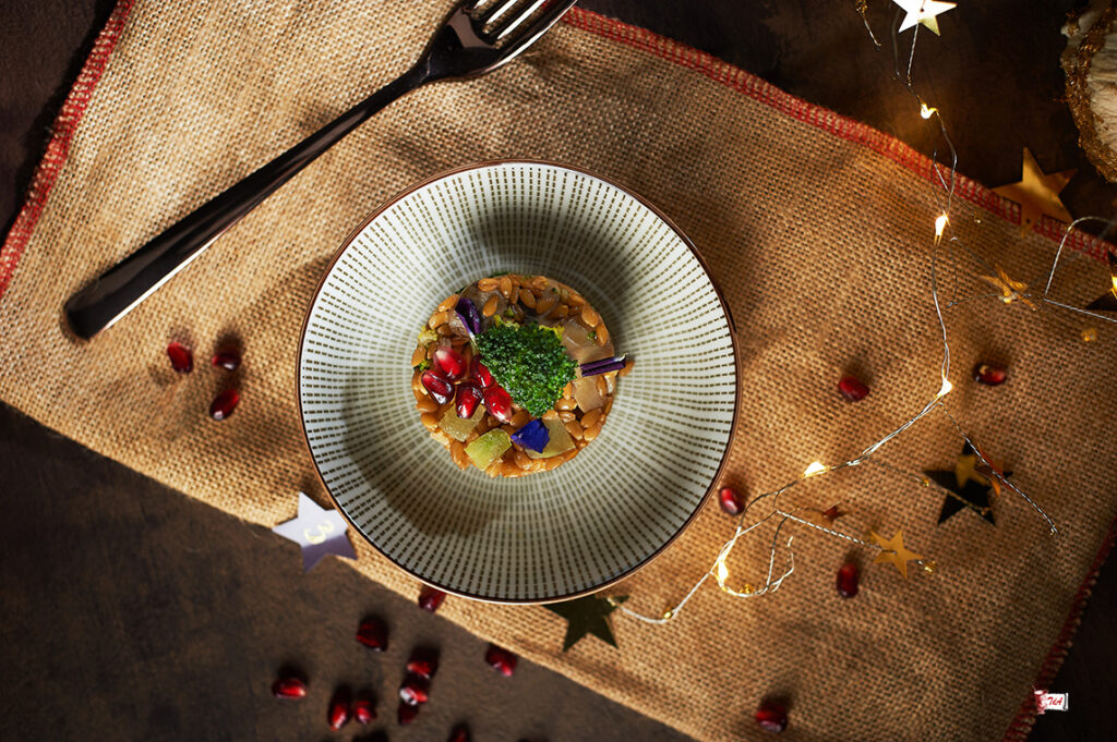 calendario dell'avvento farro con broccoli funghi e melagrana 1 Farro-con-broccoli-funghi-e-melagrana