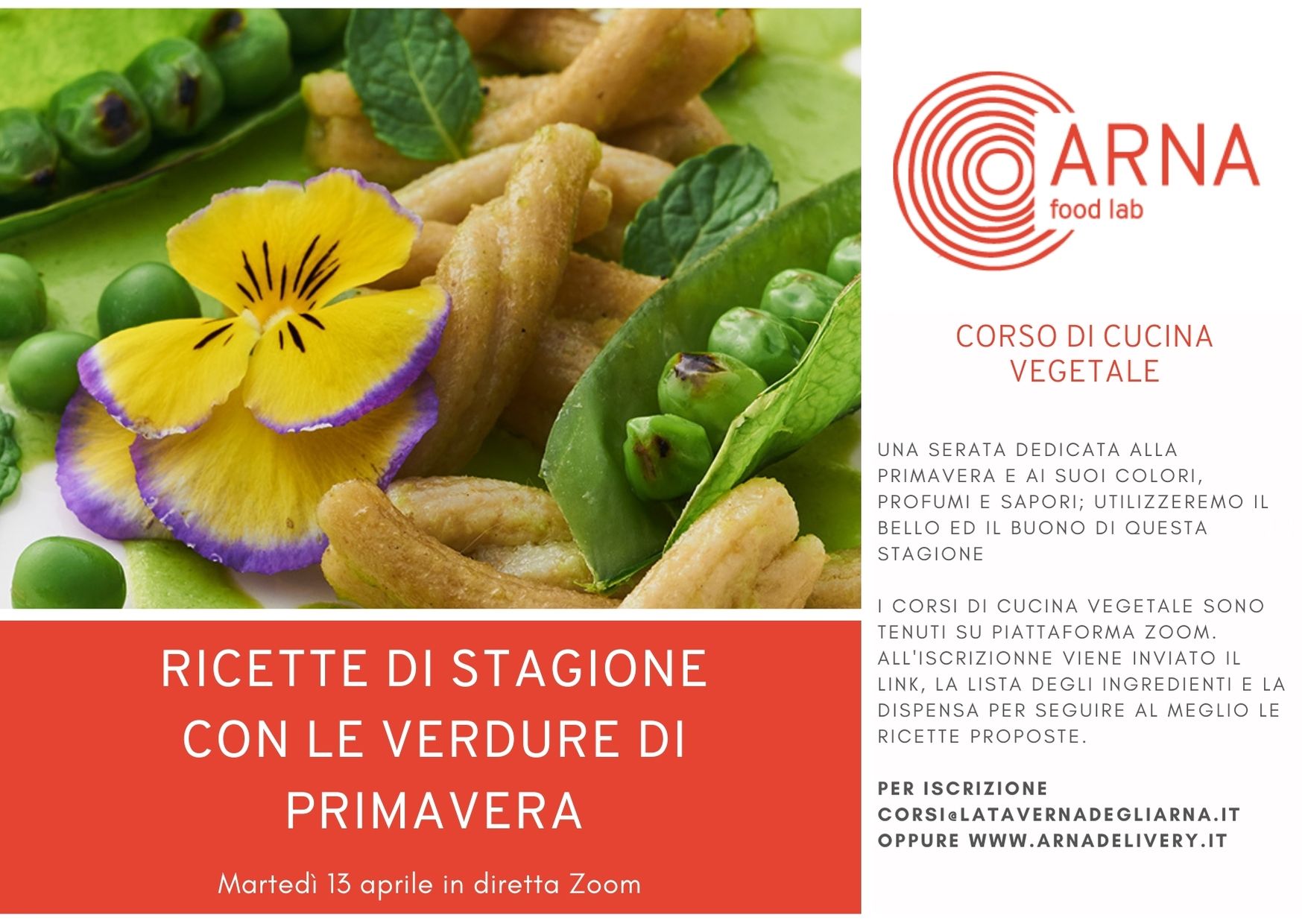 Corso Di Cucina Vegetale Ricette Di Primavera La Taverna Degli Arna